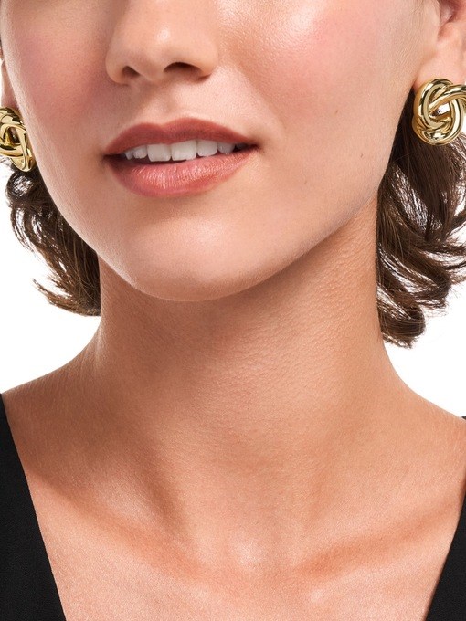Emporio Armani Gold-Tone Brass Stud Earrings Emporio Armani Gold-Tone Brass Stud Earrings
