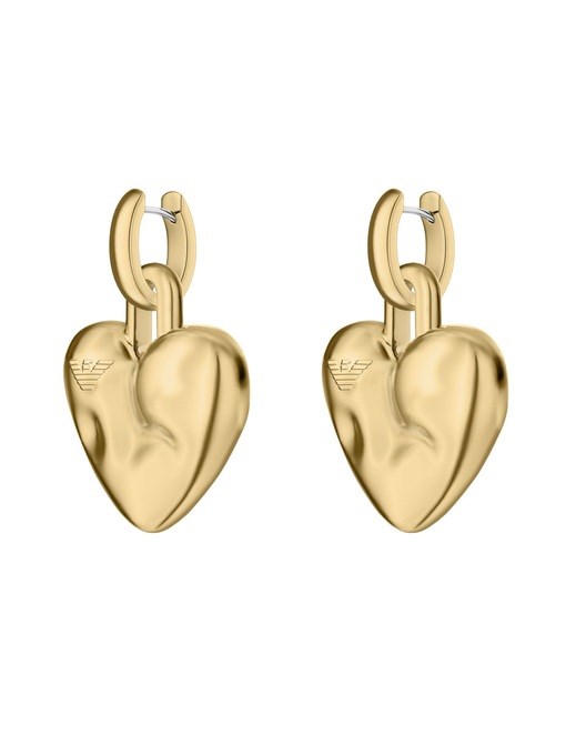 Emporio Armani Gold-Tone Brass Drop Earrings