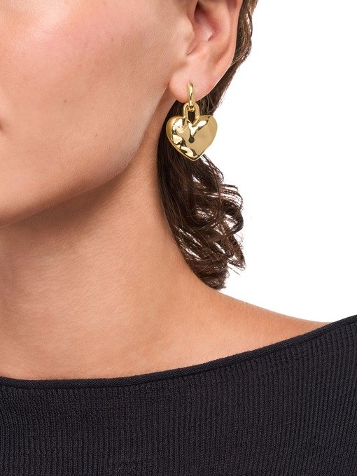 Emporio Armani Gold-Tone Brass Drop Earrings