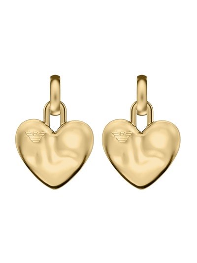 Emporio Armani Gold-Tone Brass Drop Earrings