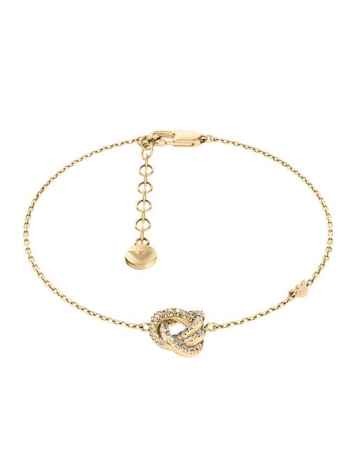 Emporio Armani Gold-Tone Brass Station Bracelet Emporio Armani Gold-Tone Brass Station Bracelet