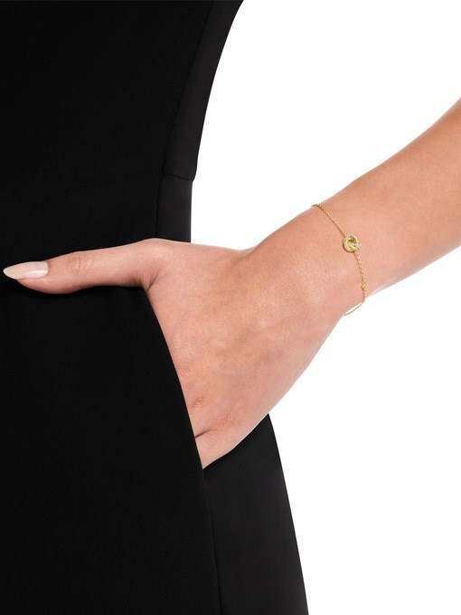 Emporio Armani Gold-Tone Brass Station Bracelet Emporio Armani Gold-Tone Brass Station Bracelet