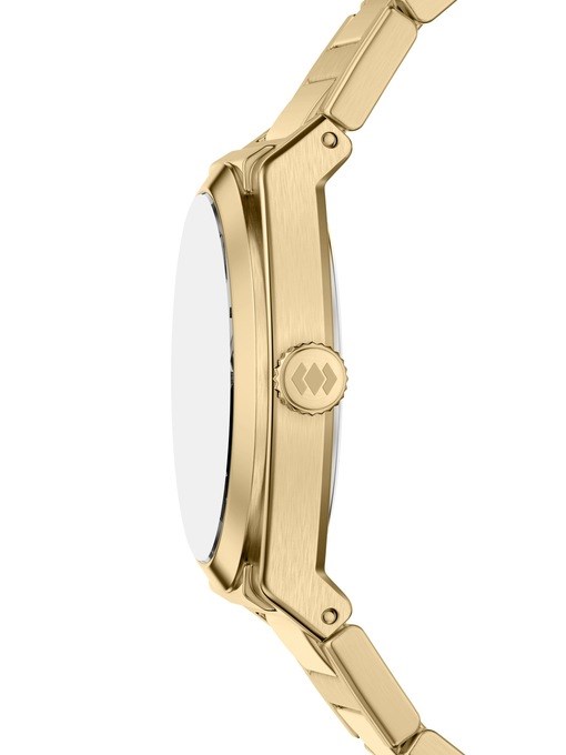 Everett Three-Hand Gold-Tone Stainless Steel Watch Everett Three-Hand Gold-Tone Stainless Steel Watch