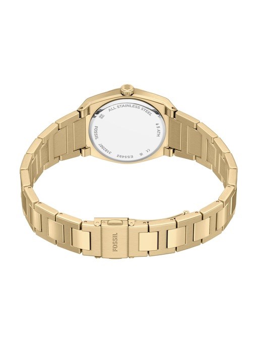 Everett Three-Hand Gold-Tone Stainless Steel Watch Everett Three-Hand Gold-Tone Stainless Steel Watch