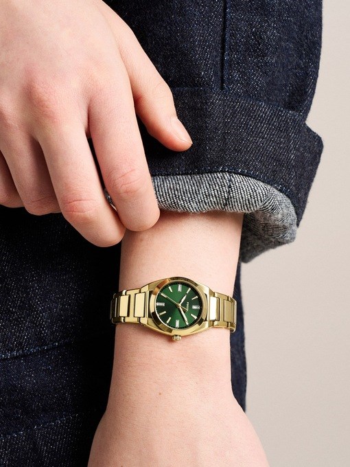 Everett Three-Hand Gold-Tone Stainless Steel Watch