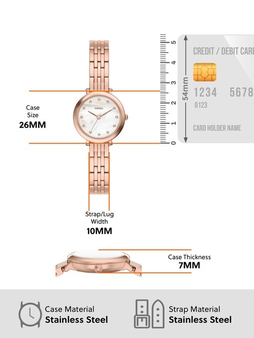 Heidi Three-Hand Rose Gold-Tone Stainless Steel Watch Heidi Three-Hand Rose Gold-Tone Stainless Steel Watch