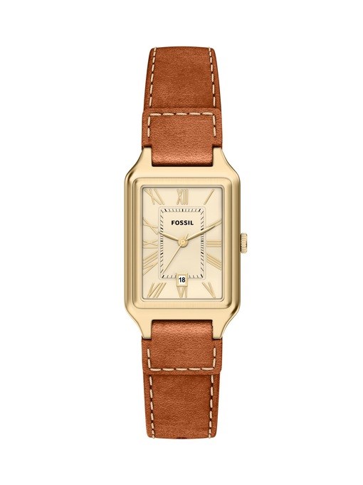 Raquel Three-Hand Date Medium Brown Leather Watch Raquel Three-Hand Date Medium Brown Leather Watch