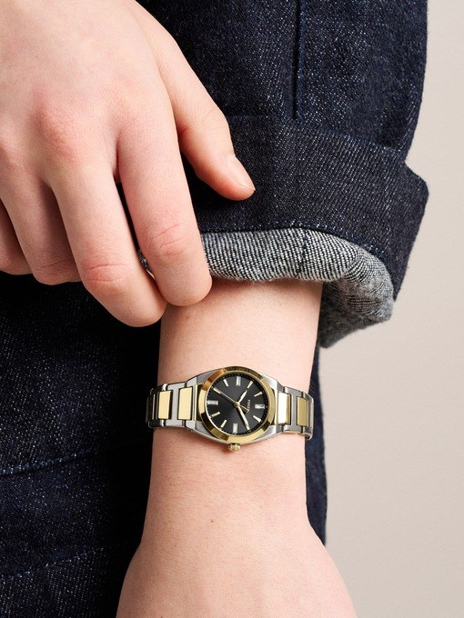 Everett Three-Hand Two-Tone Stainless Steel Watch