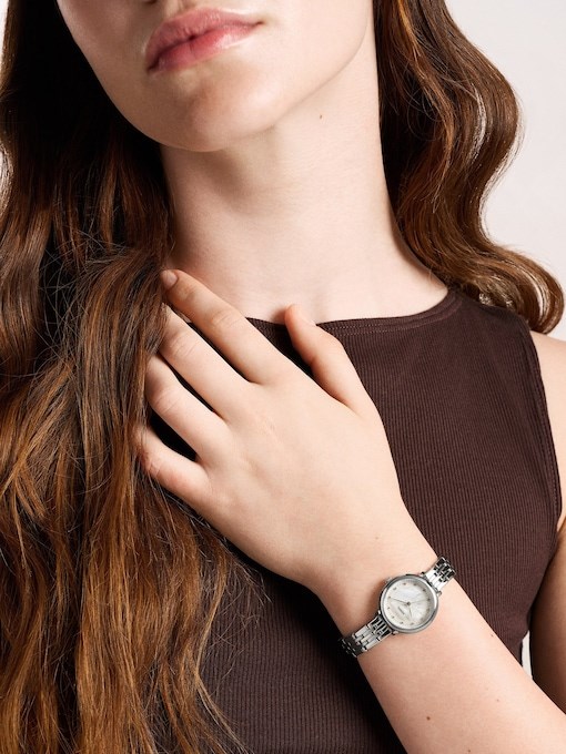 Heidi Three-Hand Stainless Steel Watch