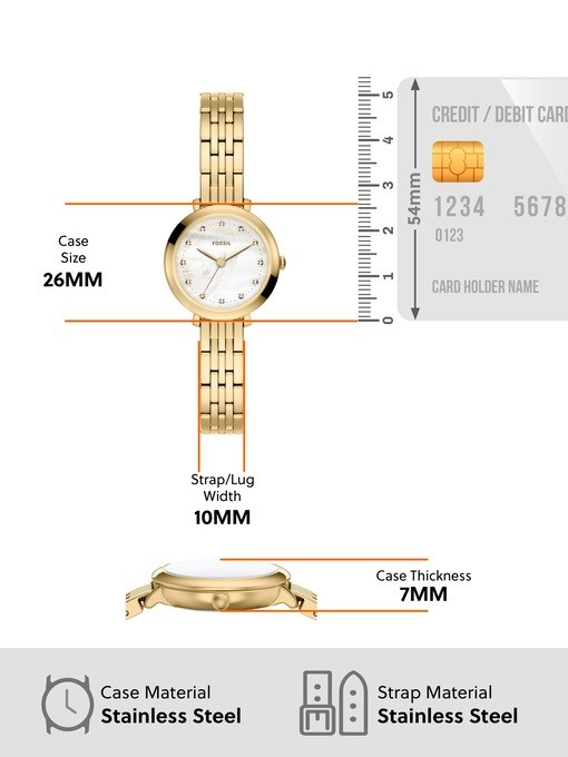 Heidi Three-Hand Gold-Tone Stainless Steel Watch Heidi Three-Hand Gold-Tone Stainless Steel Watch