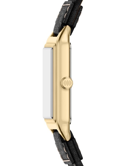 Raquel Three-Hand Date Black Leather Watch Raquel Three-Hand Date Black Leather Watch