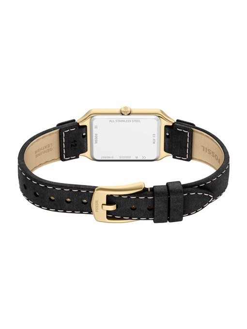 Raquel Three-Hand Date Black Leather Watch Raquel Three-Hand Date Black Leather Watch