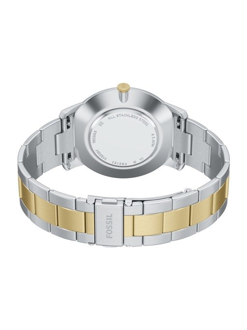 Minimalist Three-Hand Two-Tone Stainless Steel Watch