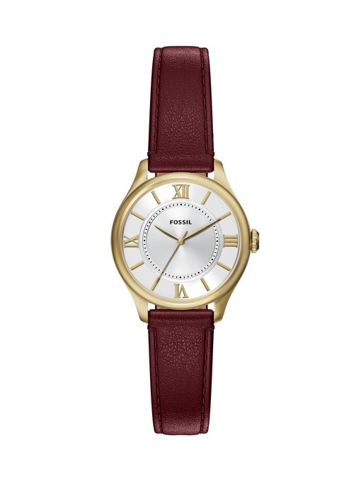 Gilmore Three-Hand Red Leather Watch Gilmore Three-Hand Red Leather Watch
