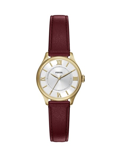 Gilmore Three-Hand Red Leather Watch