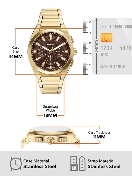 Everett Chronograph Gold-Tone Stainless Steel Watch Everett Chronograph Gold-Tone Stainless Steel Watch
