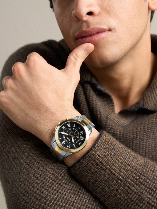 Grant Chronograph Two-Tone Stainless Steel Watch Set Grant Chronograph Two-Tone Stainless Steel Watch Set