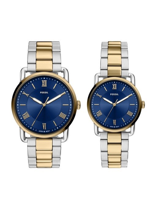 Copeland Three-Hand Two-Tone Stainless Steel Watch Set Copeland Three-Hand Two-Tone Stainless Steel Watch Set
