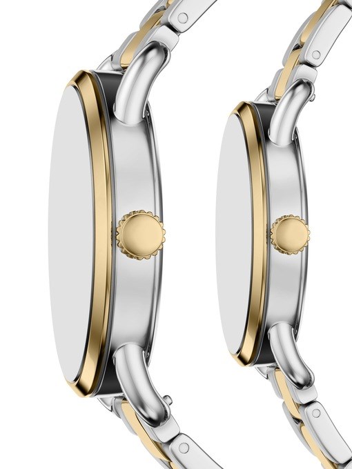 Copeland Three-Hand Two-Tone Stainless Steel Watch Set Copeland Three-Hand Two-Tone Stainless Steel Watch Set