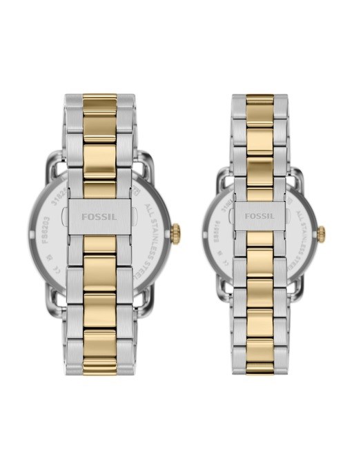 Copeland Three-Hand Two-Tone Stainless Steel Watch Set Copeland Three-Hand Two-Tone Stainless Steel Watch Set
