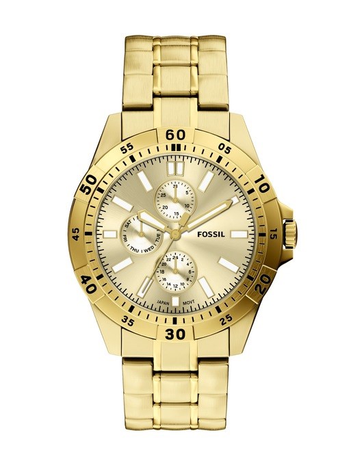 Garrett Multifunction Gold-Tone Stainless Steel Watch