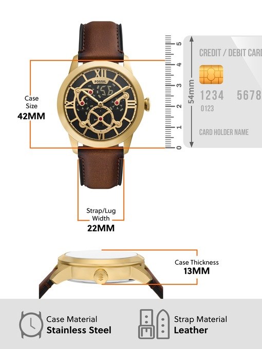Townsman Big Tic Two-Tone Leather Watch Townsman Big Tic Two-Tone Leather Watch
