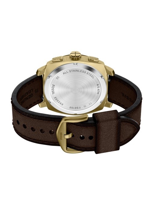 Machine Chronograph Brown Leather Watch Machine Chronograph Brown Leather Watch