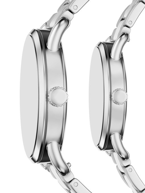 Copeland Three-Hand Stainless Steel Watch Set Copeland Three-Hand Stainless Steel Watch Set