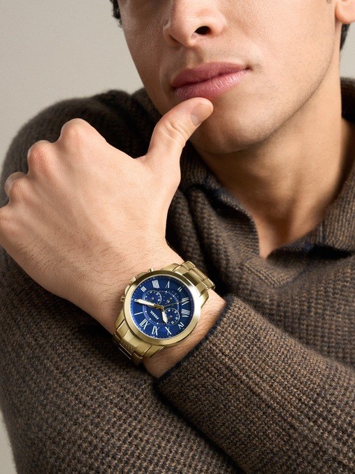 Grant Chronograph Gold-Tone Stainless Steel Watch Set Grant Chronograph Gold-Tone Stainless Steel Watch Set