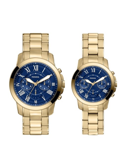 Grant Chronograph Two-Tone Stainless Steel Watch Set