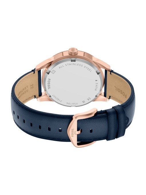 Pearson Multifunction Navy Leather Watch Pearson Multifunction Navy Leather Watch