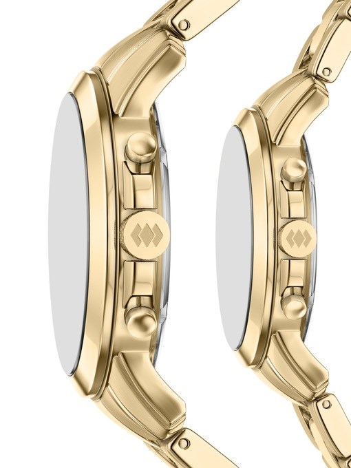 Grant Chronograph Gold-Tone Stainless Steel Watch Set Grant Chronograph Gold-Tone Stainless Steel Watch Set