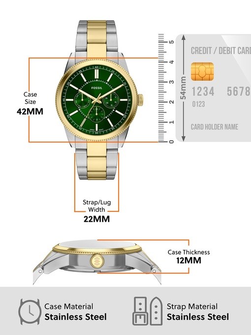 Pearson Multifunction Two-Tone Stainless Steel Watch Pearson Multifunction Two-Tone Stainless Steel Watch