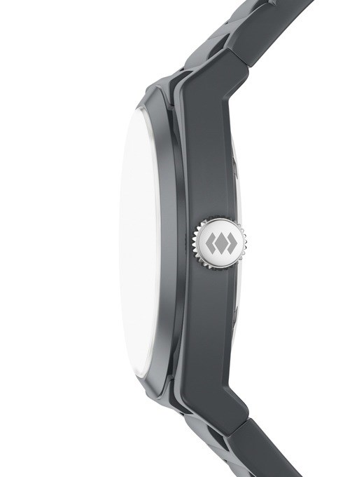 Everett Three-Hand Gray Silicone Watch Everett Three-Hand Gray Silicone Watch