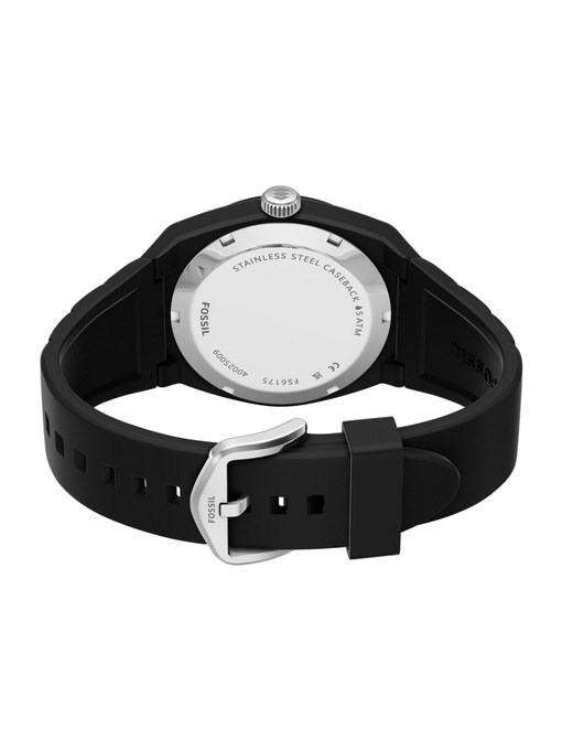 Everett Three-Hand Black Silicone Watch Everett Three-Hand Black Silicone Watch