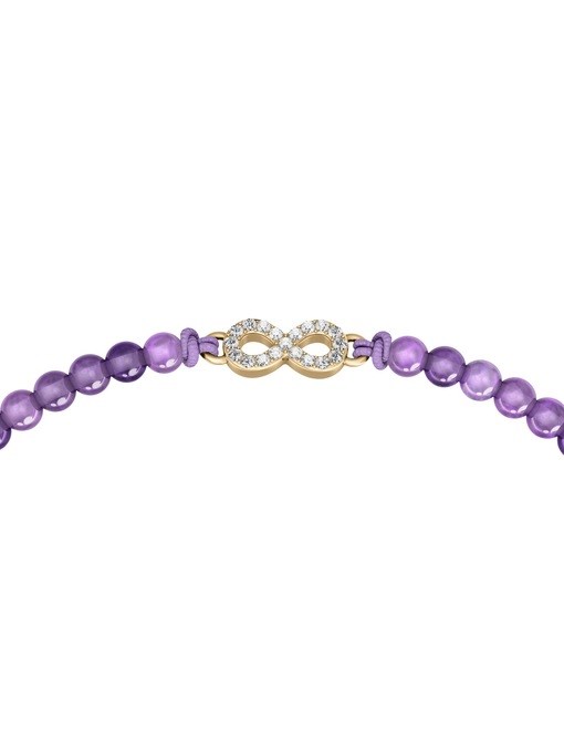 Sutton Mini Moments Purple Beaded Infinity Bracelet Sutton Mini Moments Purple Beaded Infinity Bracelet
