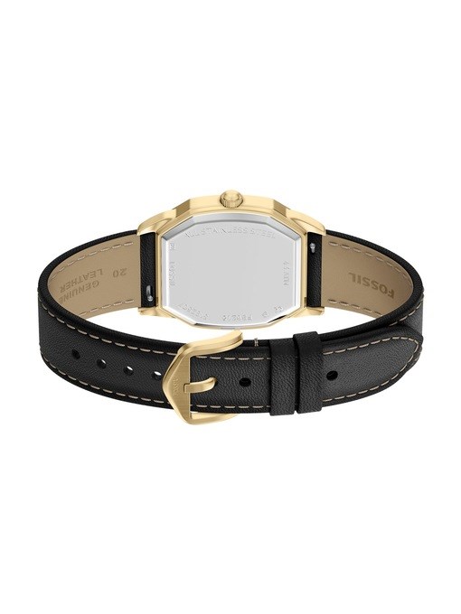 Harlow Three-Hand Black Leather Watch Harlow Three-Hand Black Leather Watch