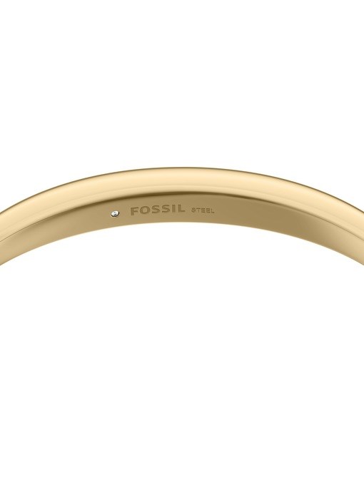 Ellis Domed Collection Gold-Tone Stainless Steel Bangle Bracelet