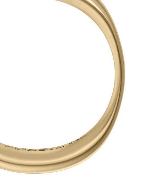 Ellis Domed Collection Gold-Tone Stainless Steel Band Ring