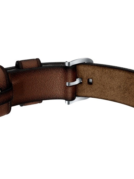 Everett Topstitch Brown Leather Strap Bracelet Everett Topstitch Brown Leather Strap Bracelet