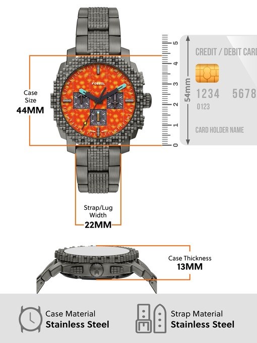 Minecraft x Fossil Limited-Edition The Nether Chronograph Watch Minecraft x Fossil Limited-Edition The Nether Chronograph Watch