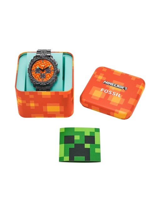 Minecraft x Fossil Limited-Edition The Nether Chronograph Watch Minecraft x Fossil Limited-Edition The Nether Chronograph Watch