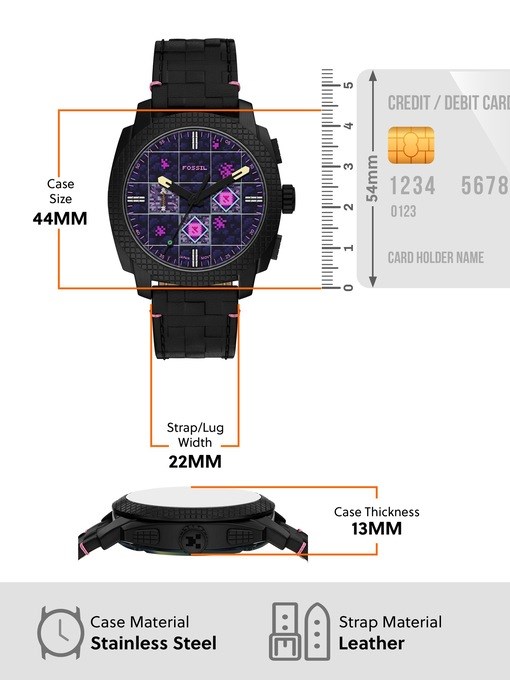 Minecraft x Fossil Limited-Edition The End Chronograph Watch Minecraft x Fossil Limited-Edition The End Chronograph Watch