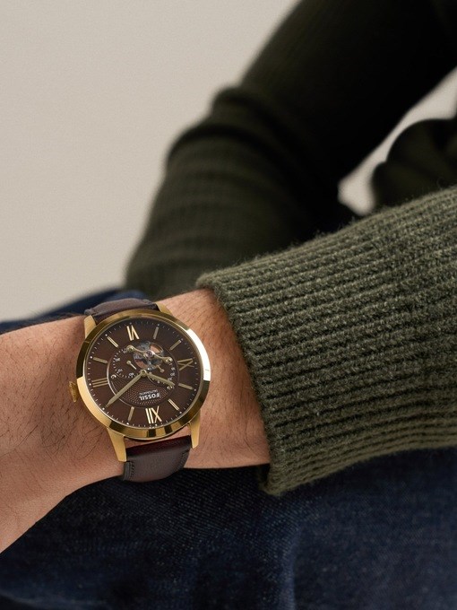 Townsman Automatic Brown Leather Watch