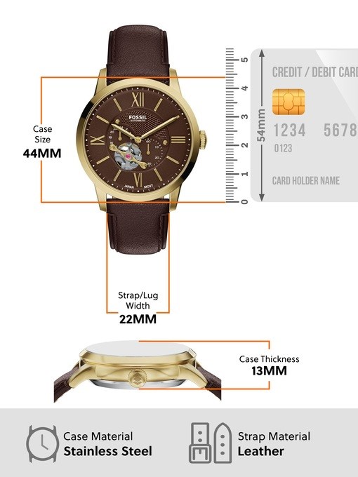 Townsman Automatic Brown Leather Watch