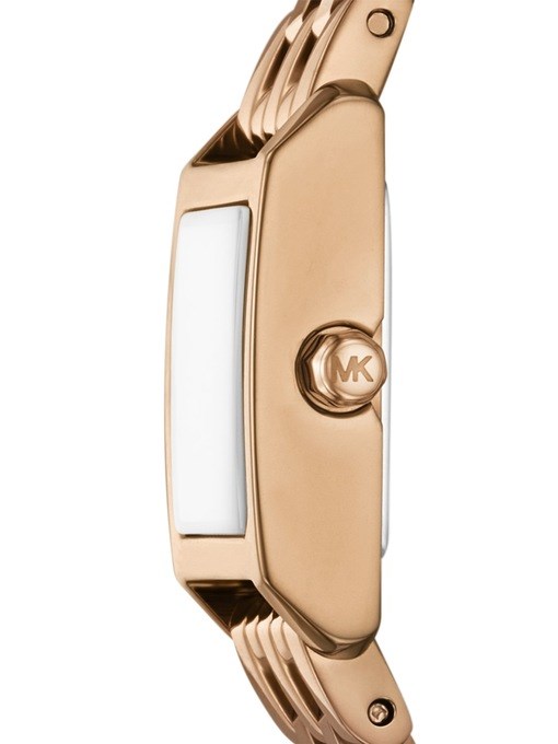 Michael Kors Georgie Two-Hand Beige Gold-Tone Stainless Steel Watch Michael Kors Georgie Two-Hand Beige Gold-Tone Stainless Steel Watch