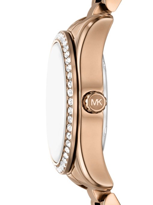 Michael Kors Lexington Multifunction Beige Gold-Tone Stainless Steel Watch Michael Kors Lexington Multifunction Beige Gold-Tone Stainless Steel Watch