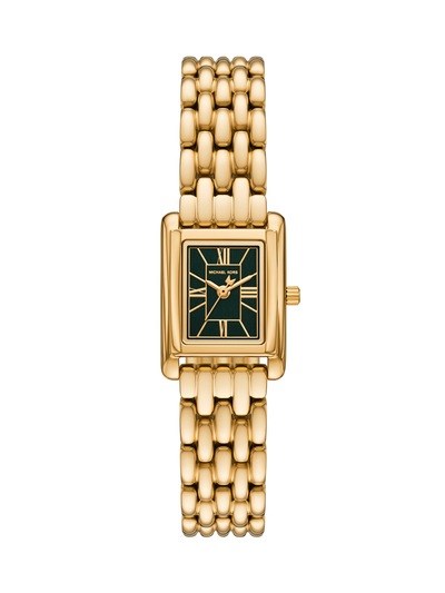 Michael Kors Essex Three-Hand Gold-Tone Stainless Steel Watch