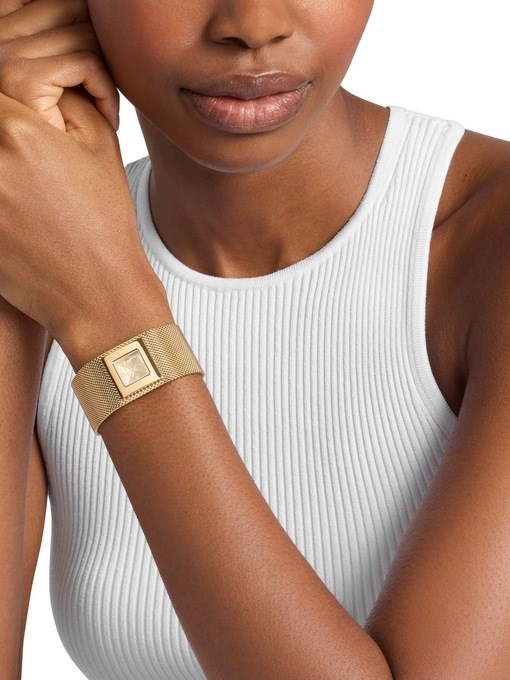 Michael Kors Georgie Two-Hand Gold-Tone Stainless Steel Watch Michael Kors Georgie Two-Hand Gold-Tone Stainless Steel Watch