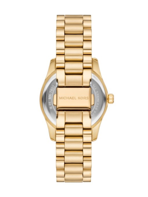 Michael Kors Lexington Three-Hand Gold-Tone Stainless Steel Watch Michael Kors Lexington Three-Hand Gold-Tone Stainless Steel Watch